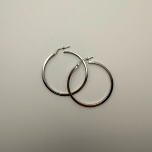Italian Sterling Silver Hoop Earrings